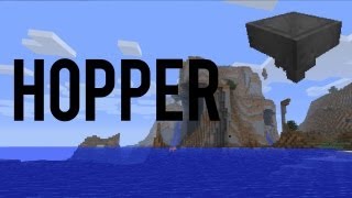 How To Make And Use A Hopper In Minecraft [upl. by Immac]