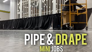 Pipe and Drape Mini Rental Job 500 Profit [upl. by Acalia932]