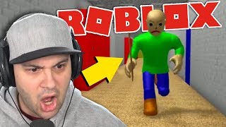 THIS CREEPY BALDI WAS CONTROLLED BY A HUMAN  Roblox Baldis Basics [upl. by Ahsilif]