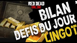 ⭐ DEFIS DU JOUR COMBIEN DE LINGOTS   RED DEAD ONLINE [upl. by Gosney956]