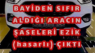 BAYİDEN SIFIR ALDIĞI ARACIN ŞASELERİ EZİKhasarlı ÇIKTI kusuru bulan istanbul Bahçelievler şubesi [upl. by Boony]