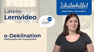 oDeklination  Deklination der Substantive 🎓 Schülerhilfe Lernvideo Latein [upl. by Olracnaig]