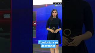 Conductora de Telediario se desmaya durante programa EN VIVO [upl. by Nawad891]