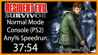 No Commentary Resident Evil Survivor PSX Speedrun  3754 Console any Normal [upl. by Dimitris]