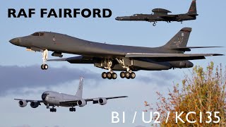 RAF Fairford  B1 Bomber U2 KC135 [upl. by Py]