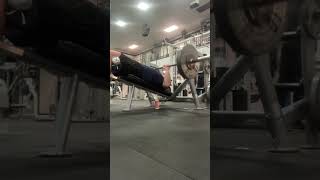 235 decline bench press new pr gymlifegymghost [upl. by Island]