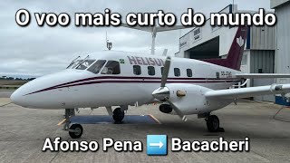 Translado Embraer Bandeirante EMB110C em Curitiba SBCT  SBBI Afonso Pena  Bacacheri [upl. by Imojean]