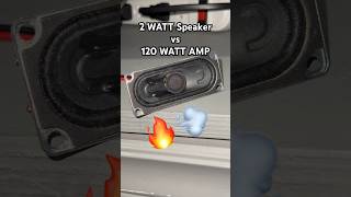 2 Watt Speaker vs 120 Watt Amplifier shorts speakertest basstest [upl. by Vinay]