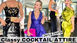 HOW to DRESS CLASSY for a COCKTAIL PARTY  What EVERY Classy Lady Knows [upl. by Aramo459]