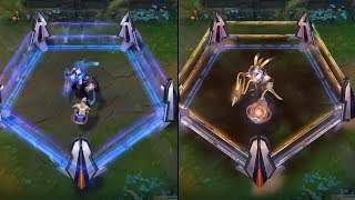 Pulsefire Thresh Prestige Edition vs Pulsefire Thresh Skins Comparison League of Legends [upl. by Savdeep]