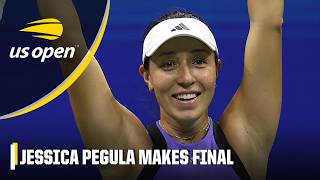 Jessica Pegula advances to women’s final by defeating Karolina Muchova  2024 US Open [upl. by Suiremed]