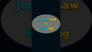 Joules law of heating derivation  Electricity class 10 derivation  H  I²RT [upl. by Neeham]