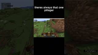 Pov that one pillager in a raid minecraft minecraftmomments minecraftshorts minecraftmoments [upl. by Matheny]