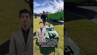 Core aeration and beneficial service for any lawn aeration coreaeration lawn grass lawncare [upl. by Evelyn]