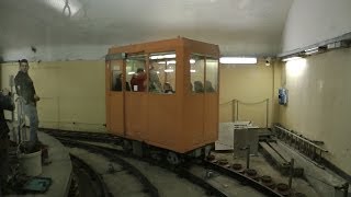 Ascensore Montegalletto Funicular Railway quotUniquequot Underground Narrow Gauge Railway Genoa Tourism [upl. by Keli219]