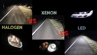 Halogen vs Xenon vs LED [upl. by Rebmac444]