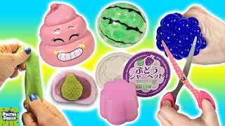 Whats Inside Squishy Toys Slime Mesh Ball And A Crazy Crunchy Squishy [upl. by Darice]