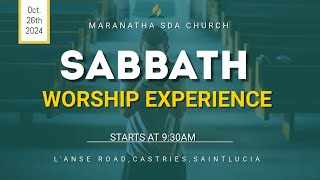 Maranatha Seventhday Adventist Church  Sabbath Church Service  26102024 [upl. by Avon703]