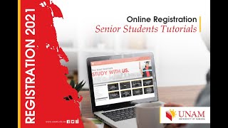 UNAM online registration Tutorial Senior Students [upl. by Jonie]