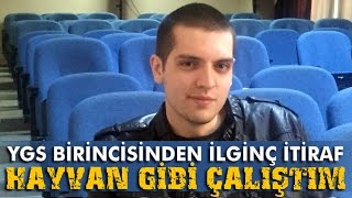 YGS Birincisi quotSınava Hayvan Gibi Çalıştımquot [upl. by Swen]