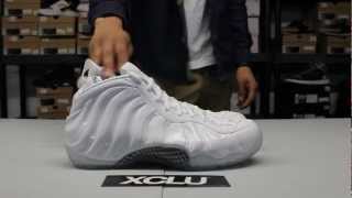 Nike Air Foamposite One quotWhite Outquot Unboxing Video at Exclucity [upl. by Dacia]