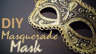 DIY Masquerade Mask from scratch [upl. by Minton664]