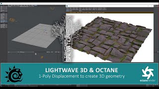 Lightwave 3D  Octane 1poly Displacement maps [upl. by Anihsak11]