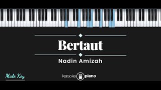 Bertaut  Nadin Amizah KARAOKE PIANO  MALE KEY [upl. by Bernhard]