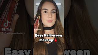 Makeup halloween con due rossetti easyhalloweenmakeup tutorial makeuptutorialhalloween [upl. by Noraj]