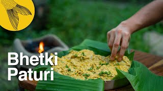 Bhetki paturi recipe 4 ways—Bhetki fillets steamed in bananaleaf parcels—Bengali fish paturi [upl. by Namie]