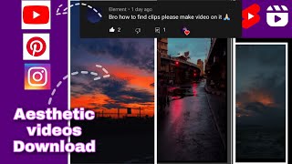 How to download aesthetic videos How to find aesthetic videos [upl. by Ysac]