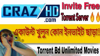 CrazyHd একাউন্ট খুলুন কোন ইনভাইট ছাড়া😱😱 How to create CrazyHD account without invitation [upl. by Hsekin]