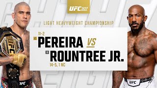 UFC 307 Alex Pereira vs Khalil Rountree Highlights [upl. by Thurlow674]