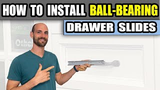 How to Install Drawer Slides BallBearing [upl. by Babb]