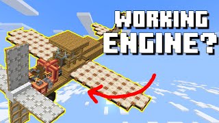 WORKING survival plane in MinecraftCreate [upl. by Deys]