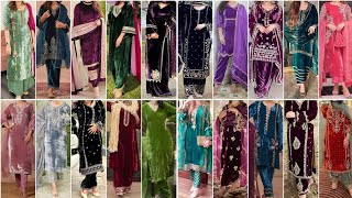 Aane Wale Winter Ke Liye Special Velvet Fabric Punjabi Suit Design Ideas for Girls 2024 [upl. by King]