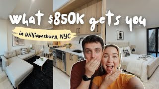 Apartment hunting in NYC What 850k gets you in Williamsburg [upl. by Salchunas]