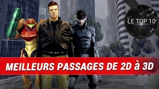 Top 10 des meilleurs passages de la 2D à la 3D [upl. by Ecinereb]