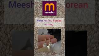 Meesho find crystal korean style earringsmeeshoytshorts youtubeshortsyoutubefeedshortsunboxing [upl. by Yknip]