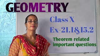 GEOMETRY CLASS 10WBBSE THEOREM RELATED IMPORTANT SUMS [upl. by Selim]