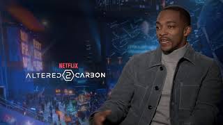 quotAltered Carbon Season 2quot Anthony Mackie Interview [upl. by Loise]