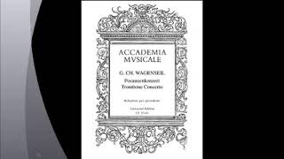 Georg Christoph Wagenseil Concerto per Trombone 2nd Mvnt wPiano no Cadenza Play Along [upl. by Axia]