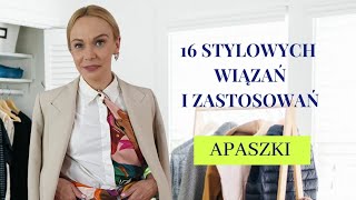 💫Jak wywiązać apaszkę❓ 16 stylowych wiązań apaszki🎀 [upl. by Ahsieken143]