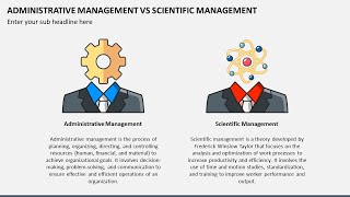 Administrative Management vs Scientific Management Animated PPT Slides [upl. by Timothea571]