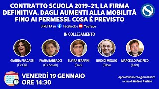 Contratto scuola 201921 la firma definitiva Dagli aumenti alla mobilità Cosa è previsto [upl. by Esina]