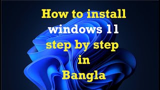 How To Install Windows 11 In Bangla Step By Step। Windows Setup From Usb Pen Drive [upl. by Zeph]