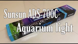 Sunsun ADS 700C Aquarium light Unboxing [upl. by Nomma]