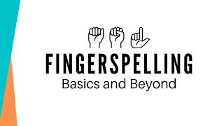 Fingerspelling 101  Dos and Donts PLUS tips to improve your speed and receptive skills in ASL [upl. by Maram]