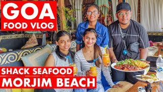 Morjim Beach  Goa Seafood  Goa Food Vlog  Goa Vlog  Cafe Morjim  Goa [upl. by Ladnor]