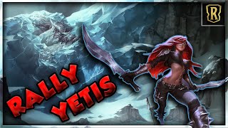 BEST NEW YETI DECK  Yeti Swarm with Rally  Masters Gameplay  Legends of Runeterra  Dyce [upl. by Auhsej84]